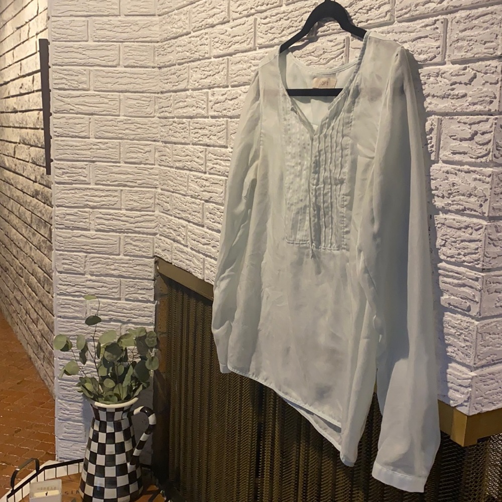Light blue blouse